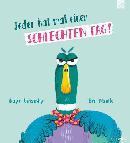 Titelbild des gleichnamigen Kinderbuchs mit hellblauem Hintergrund und Figur.